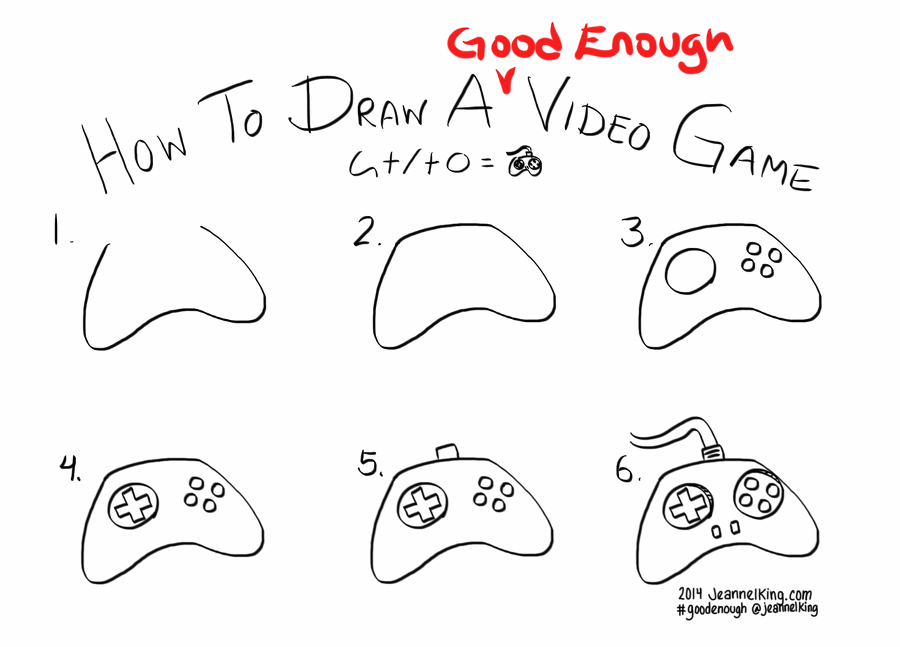 How to draw a Good Enough video game controller